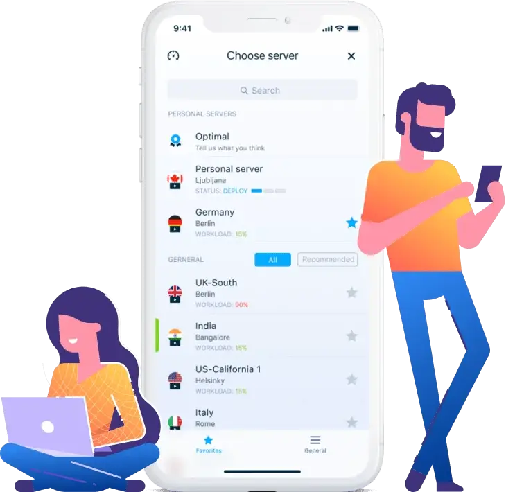 Global server network